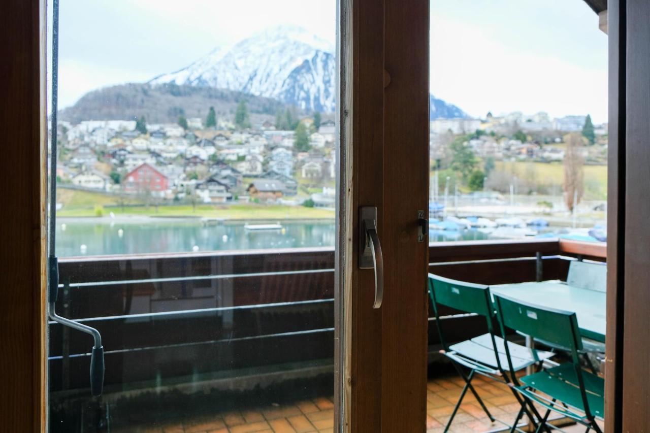 Seewohnung 1 Spiez Exterior foto